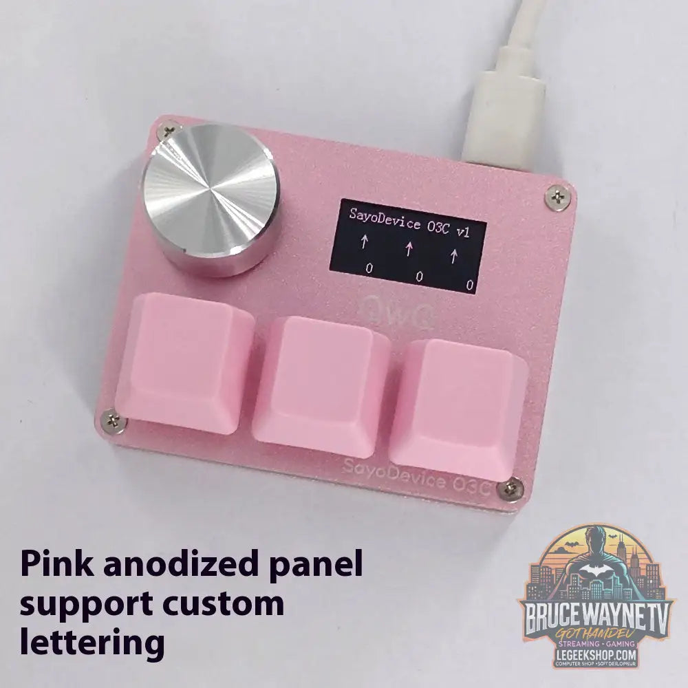 Clavier Gaming Magnétique Hall Effect 3-4 Touches Bouton Rotatif Écran IPS RGB - Pink 3 Key 32to50gf - Clavier Gaming