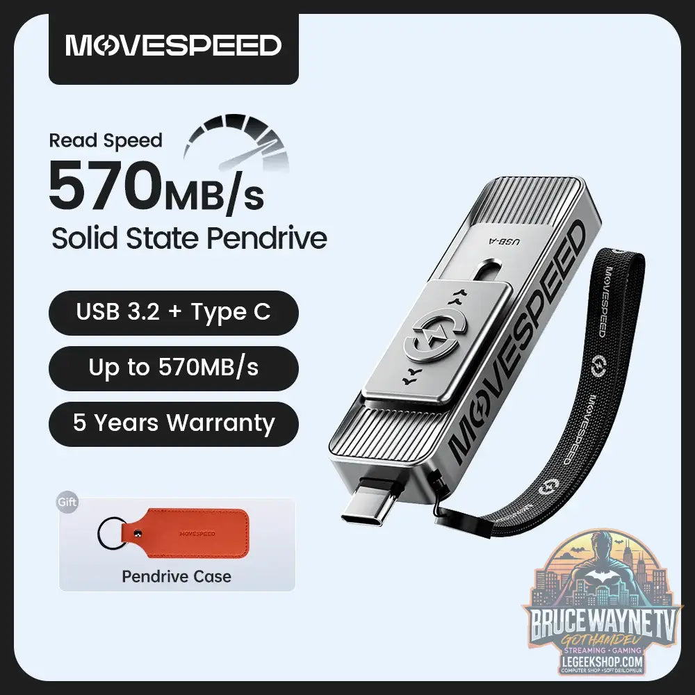 Clé USB 3.2 MOVESPEED SP05 - 2 en 1 USB-A + Type-C - Jusqu’à 2To - Clé USB - Stockage