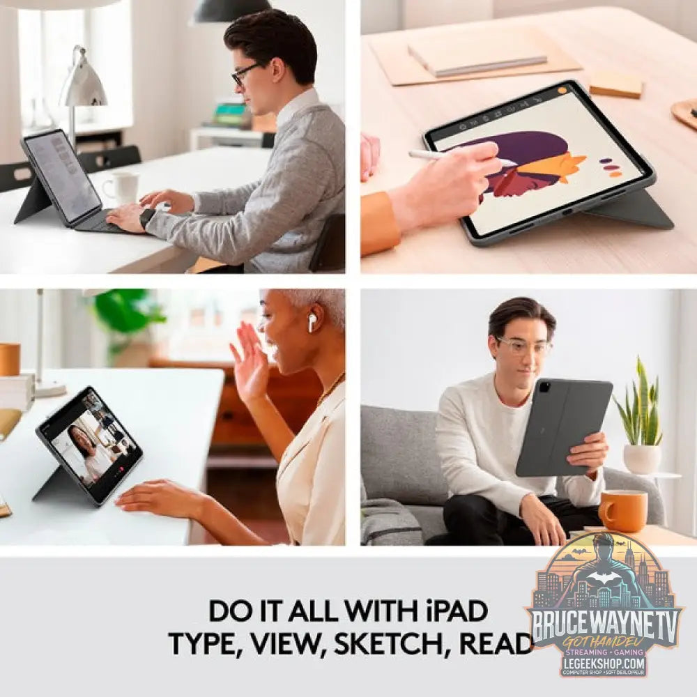 Combo Touch für iPad Pro 12,9 Zoll (5./6. Generation) - Logitech - vue 2