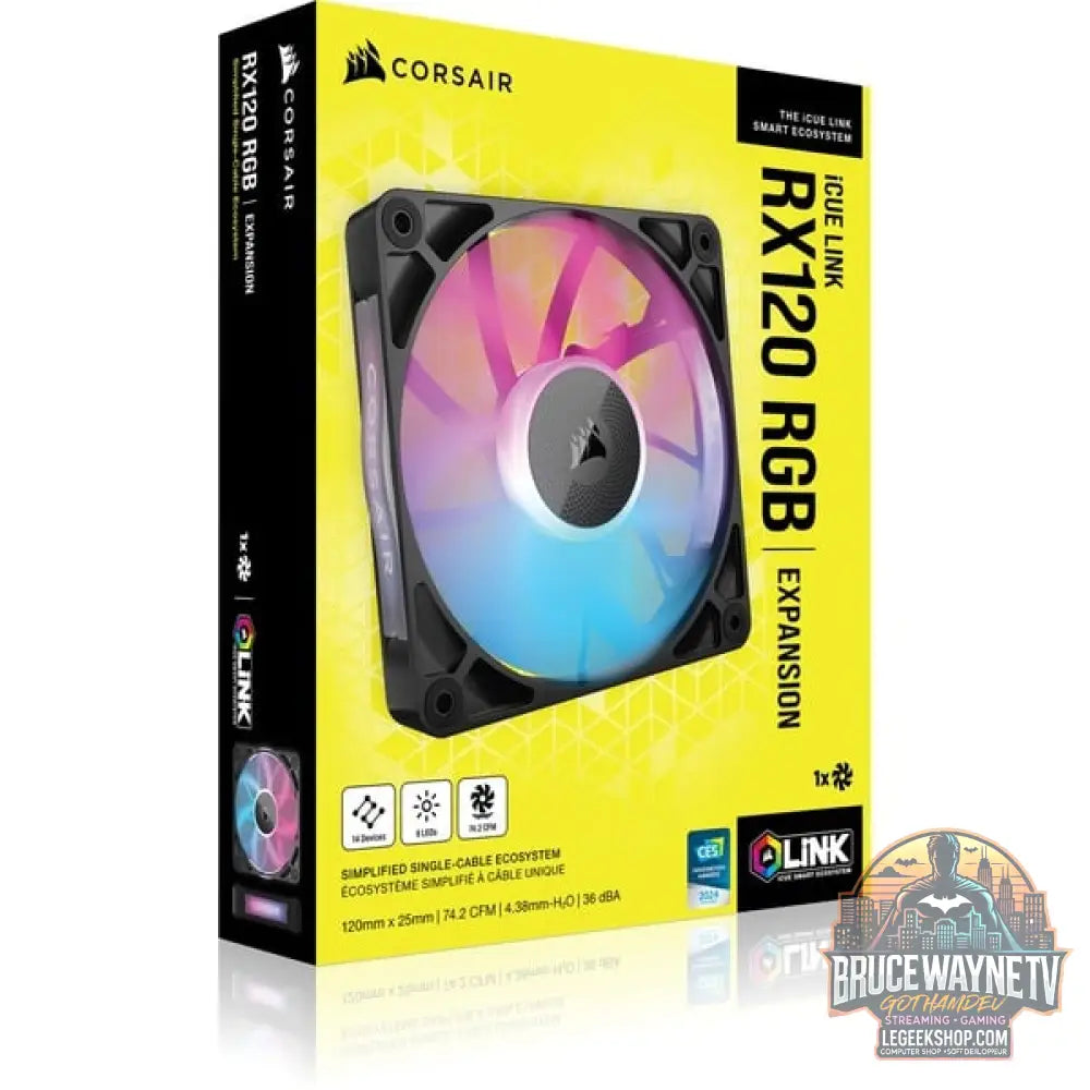 Corsair iCUE LINK RX120 RGB, Gehäuselüfter - Corsair - vue 20