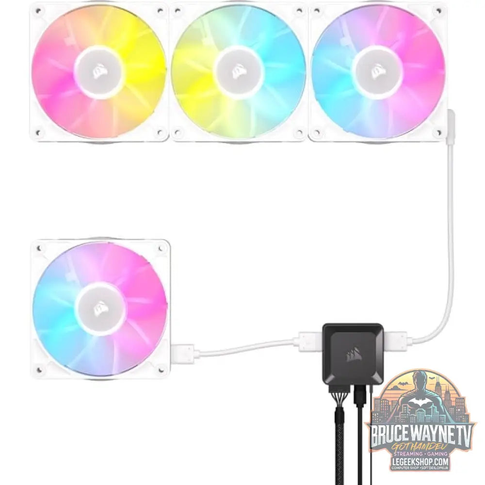 Corsair iCUE LINK RX120 RGB Triple, Gehäuselüfter - Corsair - vue 14