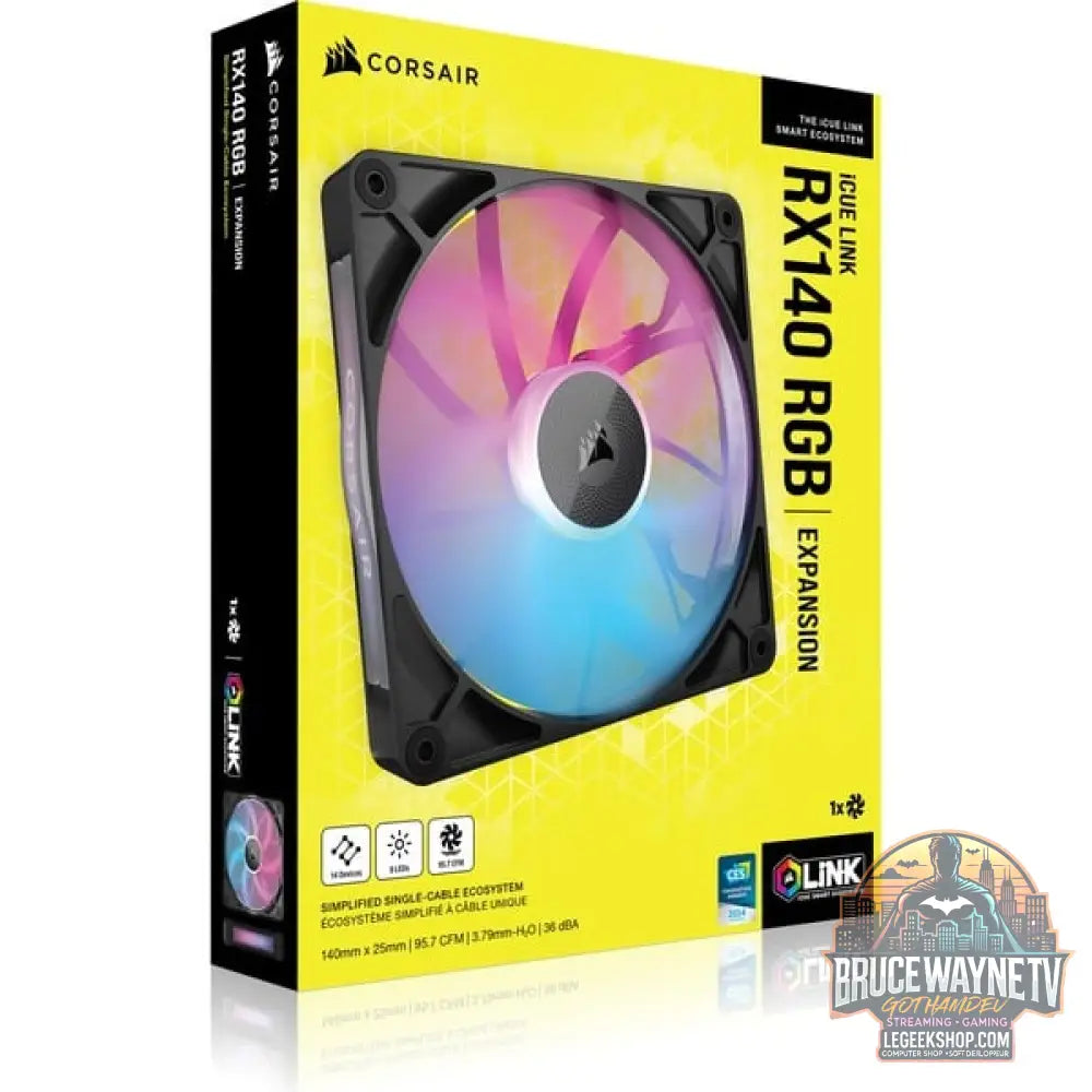 Corsair iCUE LINK RX140 RGB, Gehäuselüfter - Corsair - vue 12