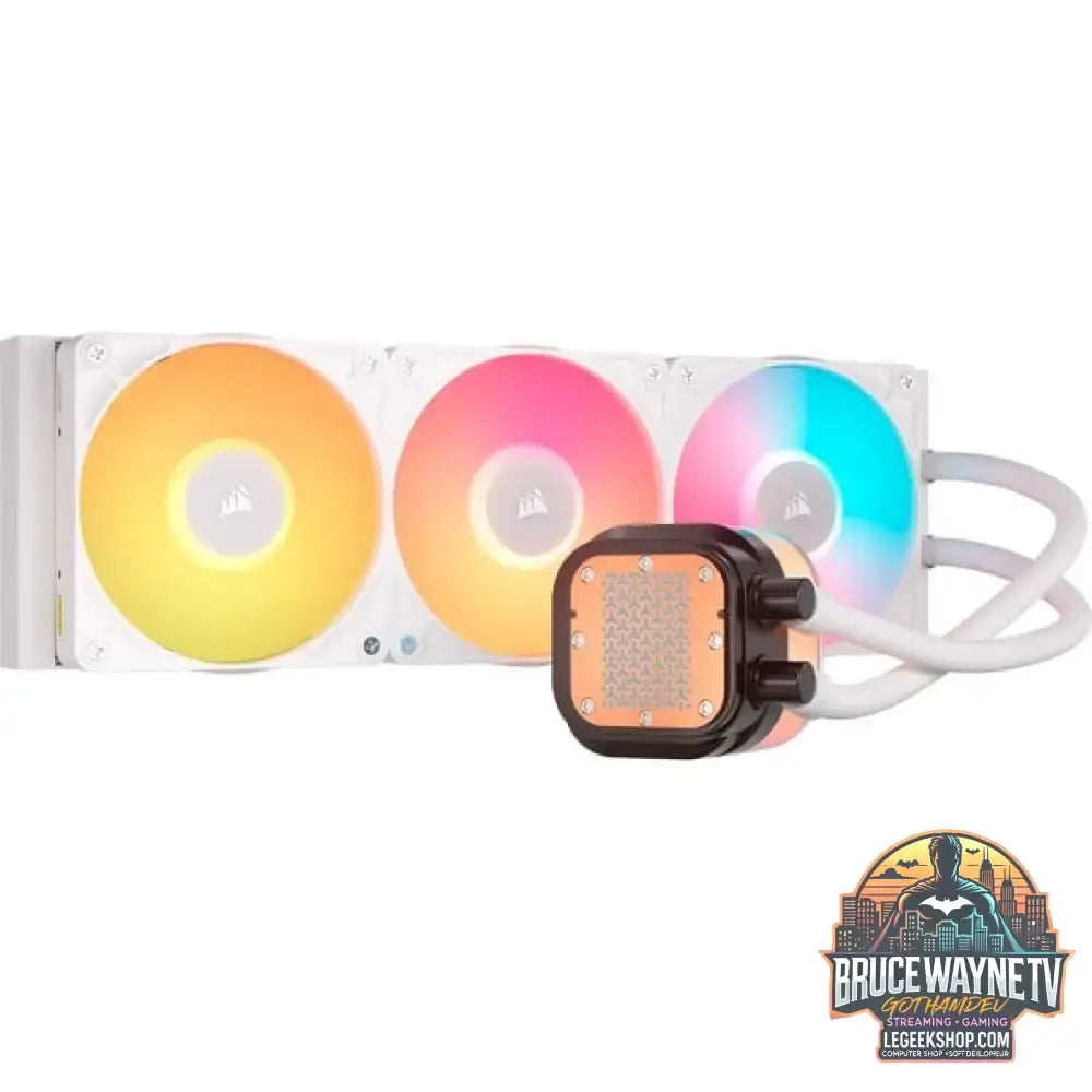 Corsair iCUE LINK TITAN 360 RX LCD RGB, Wasserkühlung weiß - Corsair - vue 3