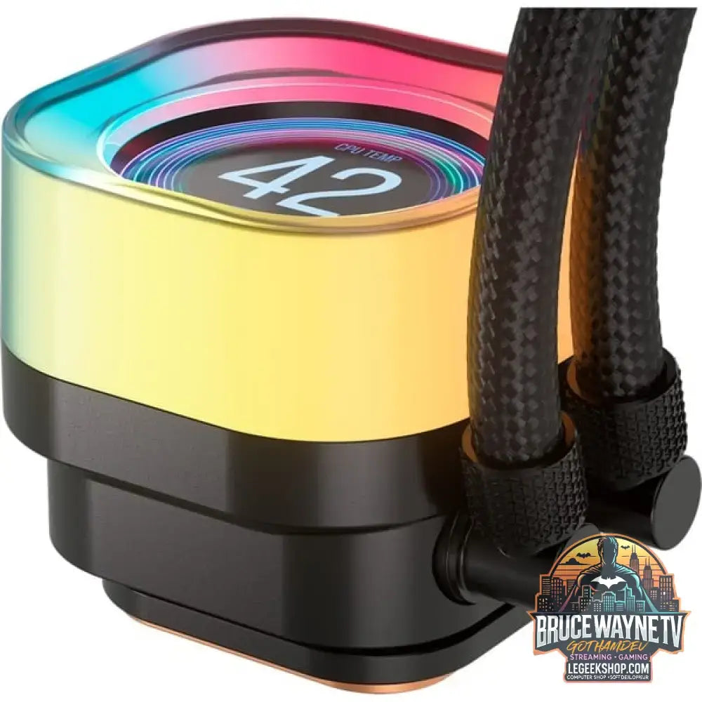 Corsair iCUE LINK TITAN 360 RX LCD RGB, Wasserkühlung schwarz - Corsair - vue 4