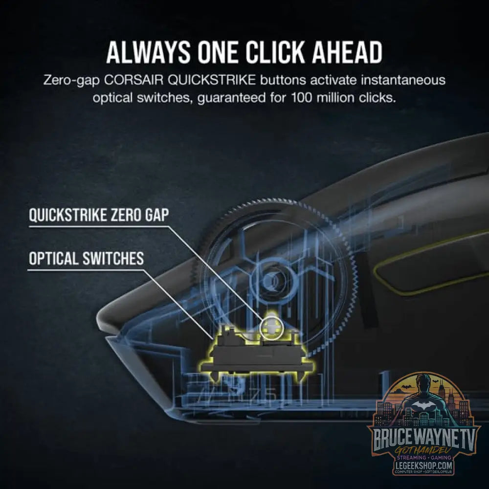Corsair M75 WIRELESS, souris gaming - vue 9