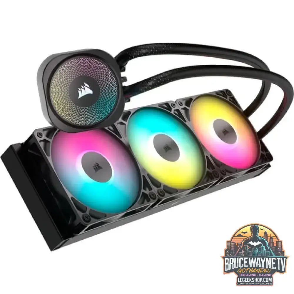 Corsair NAUTILUS 360 RS ARGB, Wasserkühlung schwarz - Corsair - vue 3