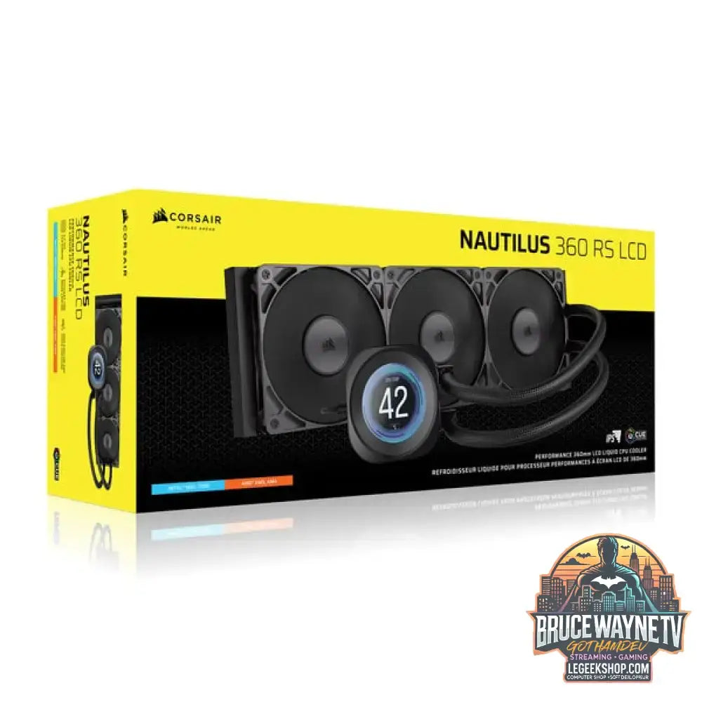 Corsair NAUTILUS 360 RS LCD, Wasserkühlung schwarz - Corsair - vue 15