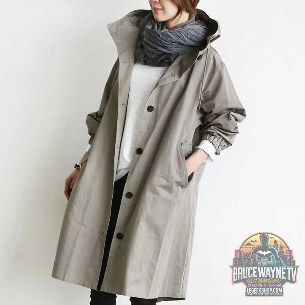 Coupe-Vent Femme Capuche Imperméable Randonnée Camping Outdoor - Veste Femme