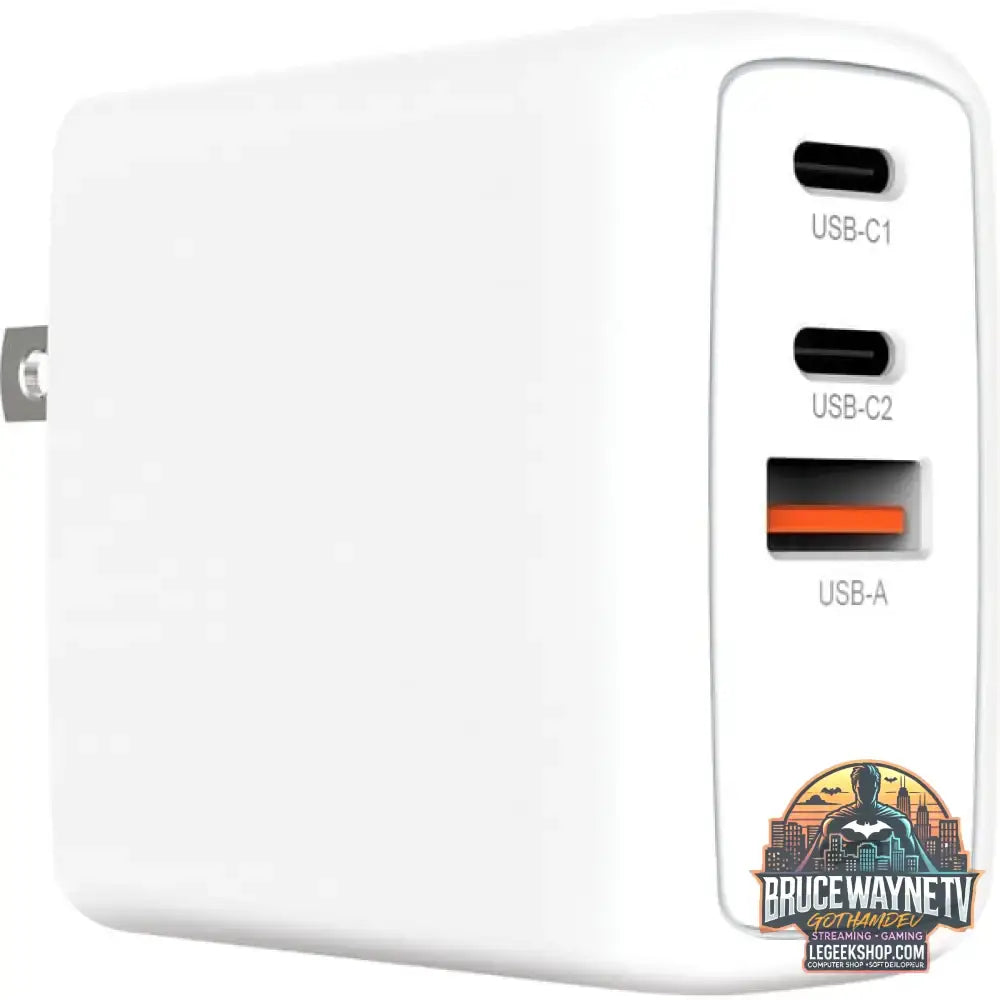 Creative 67W GaN Charger, Ladegerät weiß, 1x USB-A, 2x USB-C PD, Charge 3.0 - Creative