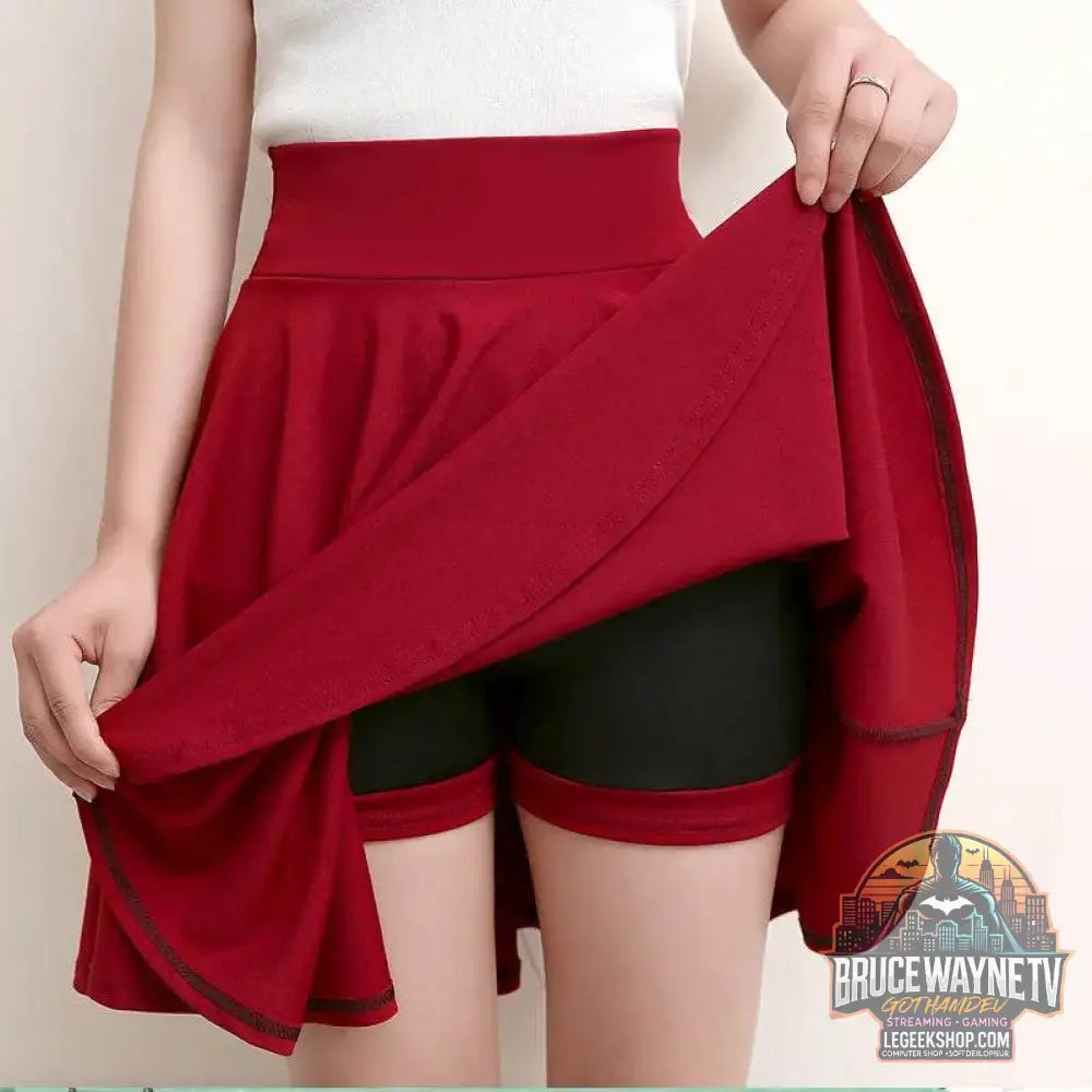 Mini jupe évasée pour femme, jupe courte basique, mode polyvalente, noire, décontractée, patineuse, moyenne plissée, moelleuse, grande taille, 2023 | Wayne Outfitters - Legeekshop
