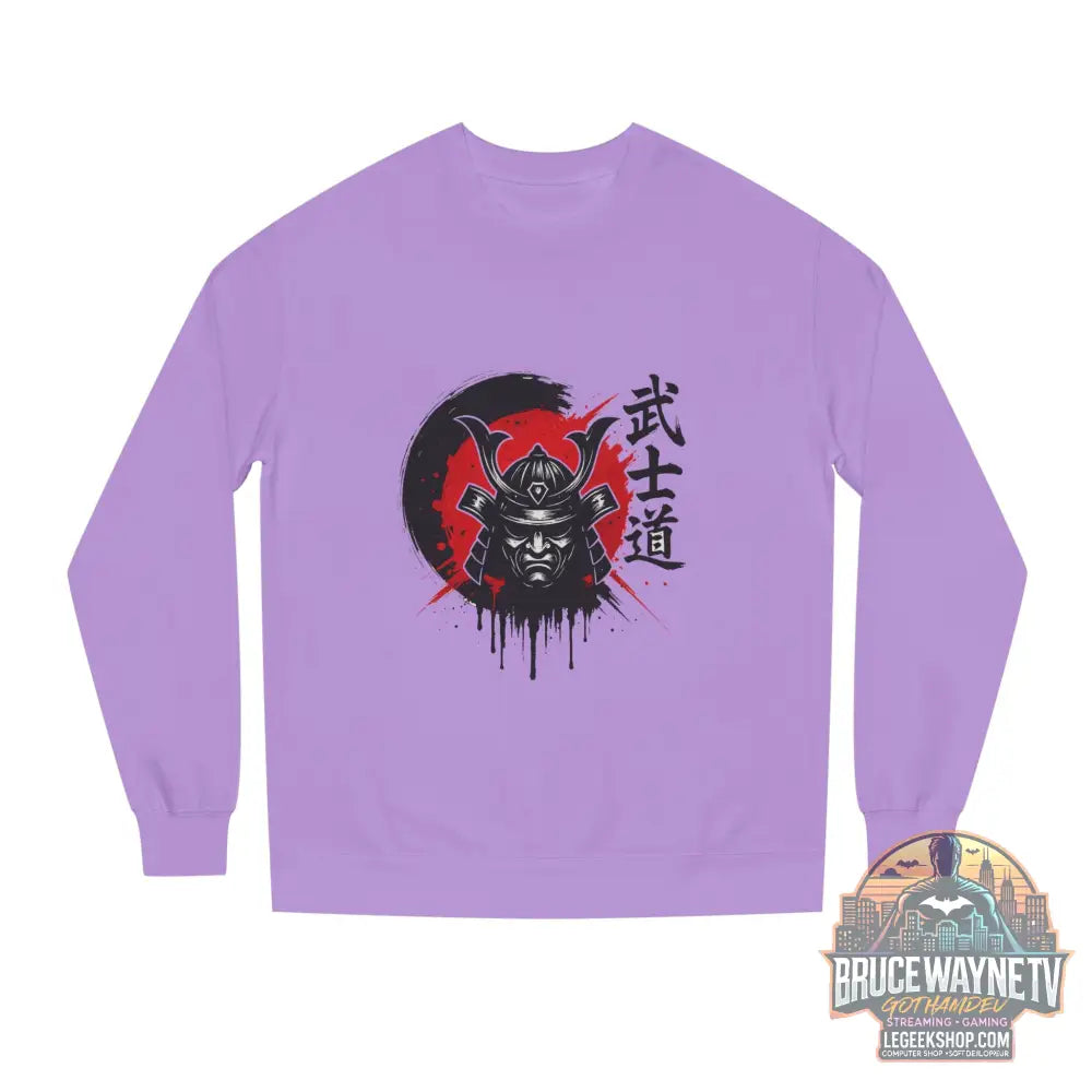 🎮 Samurai Warrior Sweatshirt Unisexe Col Rond 🎮 - Lavender / S - Sweatshirt
