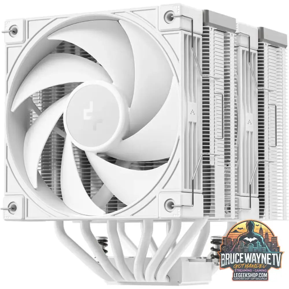 DeepCool AK620 G2 WH, CPU-Kühler weiß/holz, 120 mm - DeepCool - vue 3