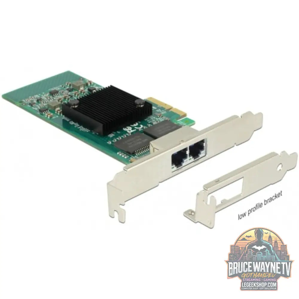 DeLOCK PCIe > 2 x Gigabit LAN, adaptateur réseau - DeLOCK