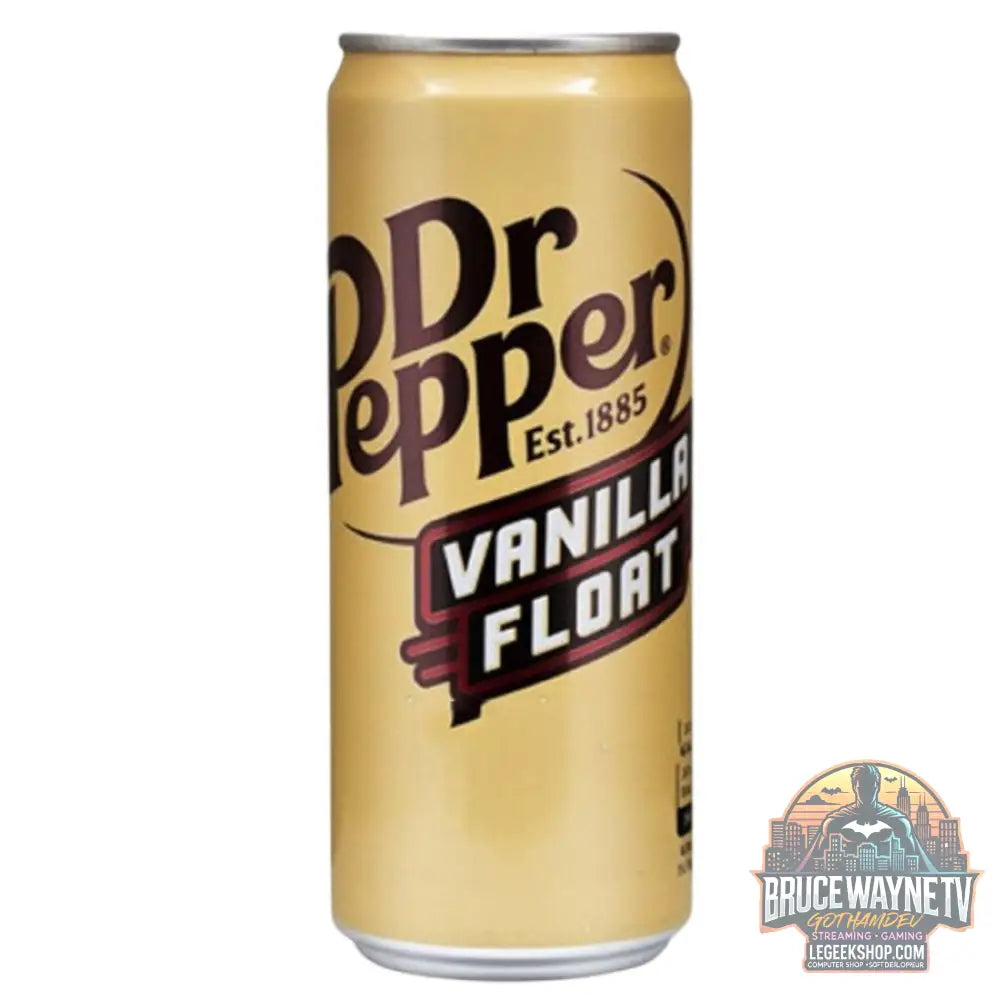 Dr Pepper Vanilla Float boisson gazeuse au goût de vanille de 330ml (Pack de 24) - Snacks & boissons importés