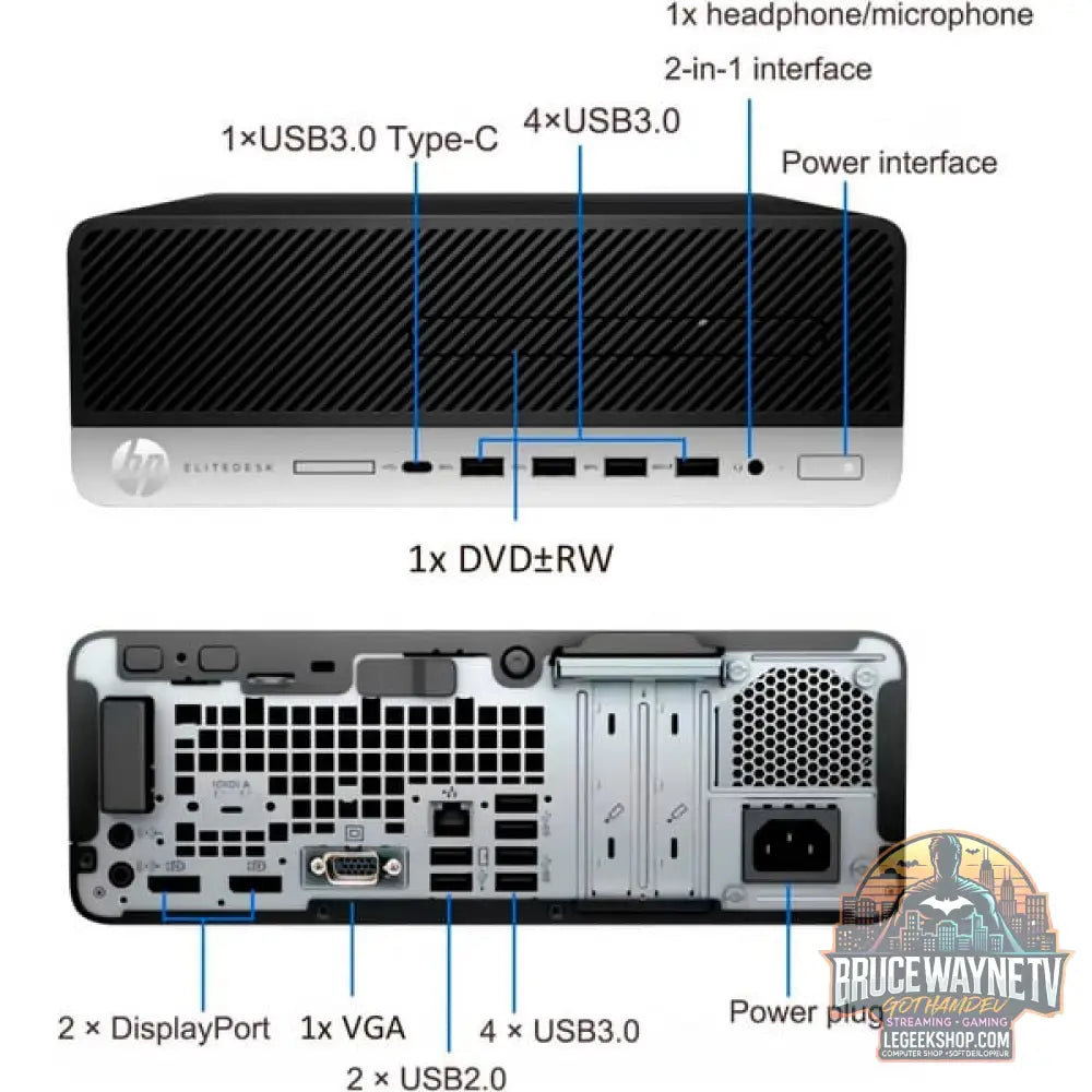 Elitedesk 705 G5 SFF — vue 2