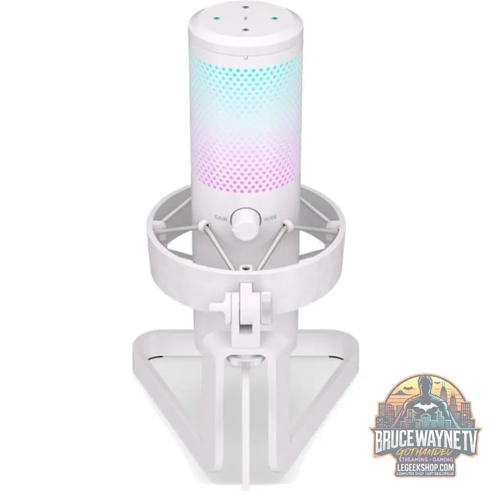 ENDORFY AXIS Streaming, microphone blanc, USB-C, RGB, 3.5 mm jack - ENDORFY - vue 5