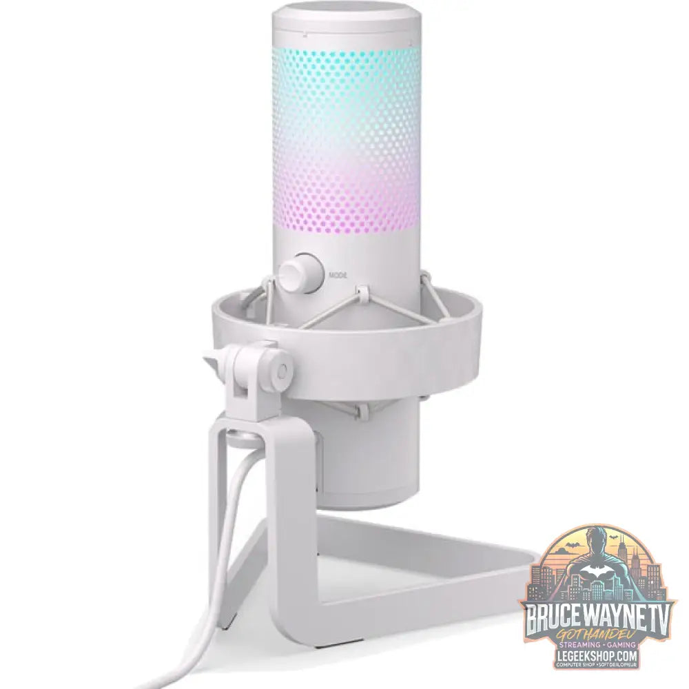ENDORFY AXIS Streaming, microphone blanc, USB-C, RGB, 3.5 mm jack - ENDORFY - vue 4