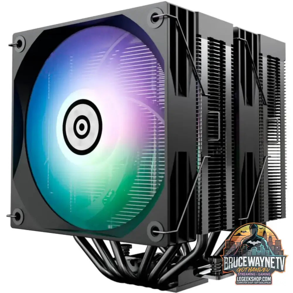 Enermax ETS-TD60 Digital ARGB, CPU-Kühler schwarz/weiß, 120 mm - Enermax