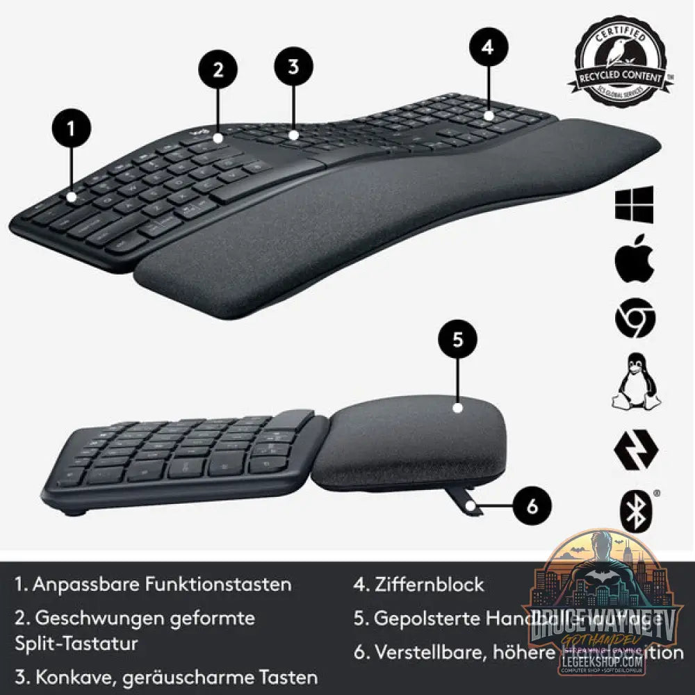 ERGO K860 Split for Business - Logitech - vue 6