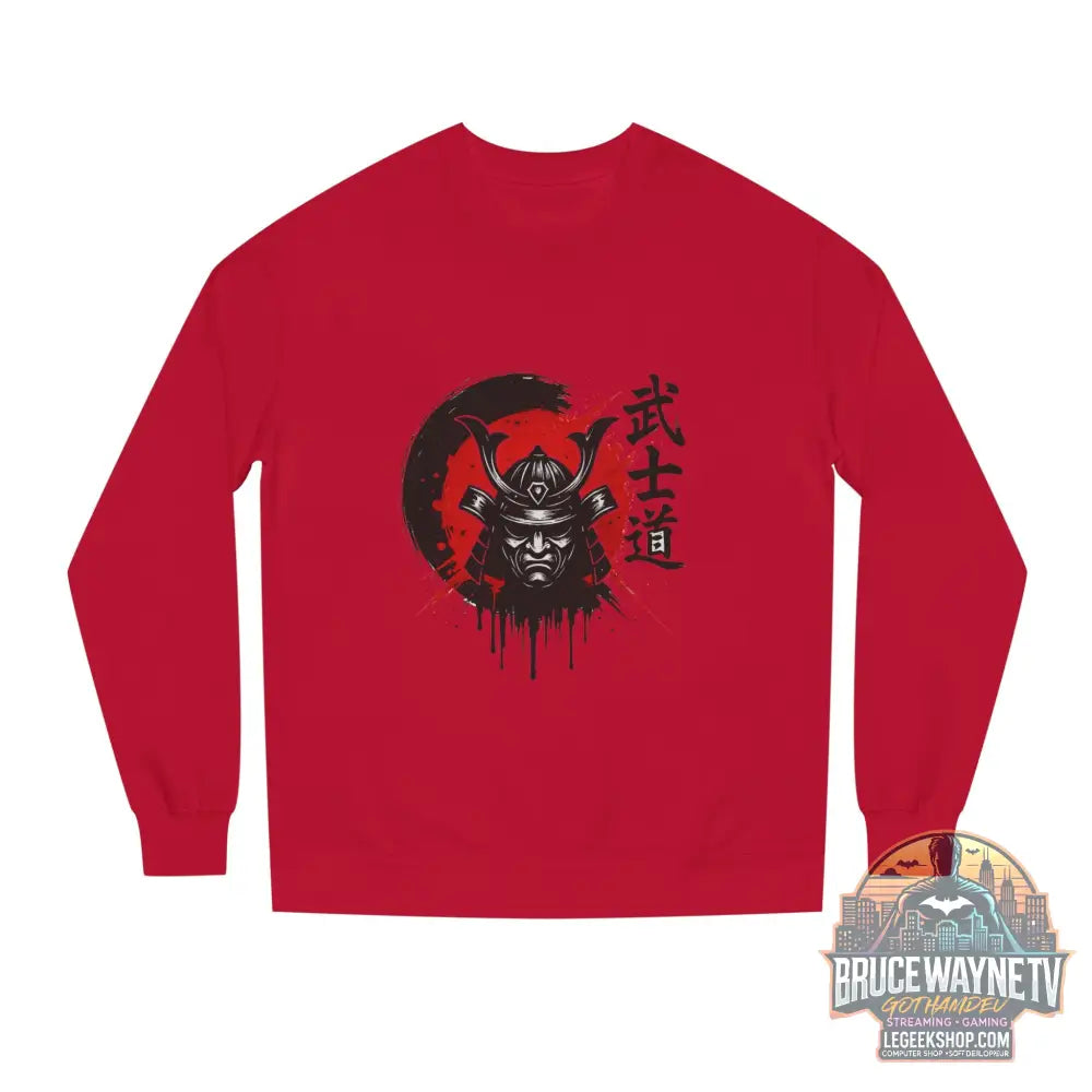 🎮 Samurai Warrior Sweatshirt Unisexe Col Rond 🎮 - Red / S - Sweatshirt
