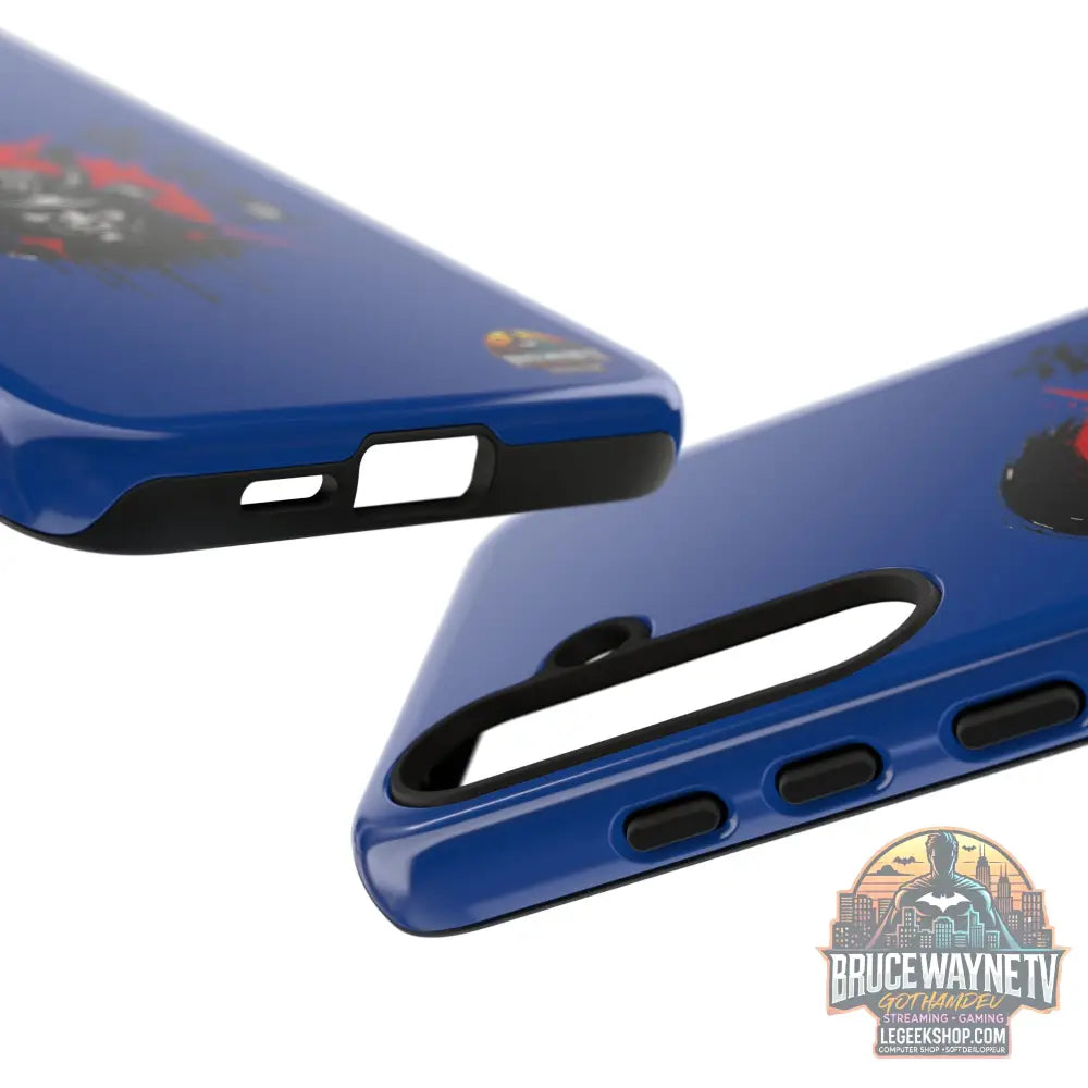 📱 samurai phone case Bleue foncé – coque renforcée Pixel & Galaxy 📱 - Phone Case