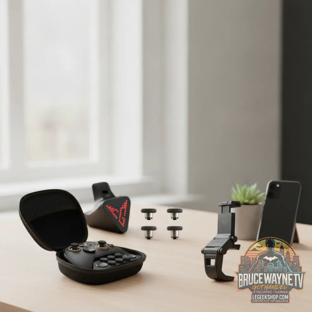 Manette gaming Flydigi Vader 5 Pro noire, design ergonomique, sticks précis. Performance optimale pour PC et mobile chez LeGeekShop.