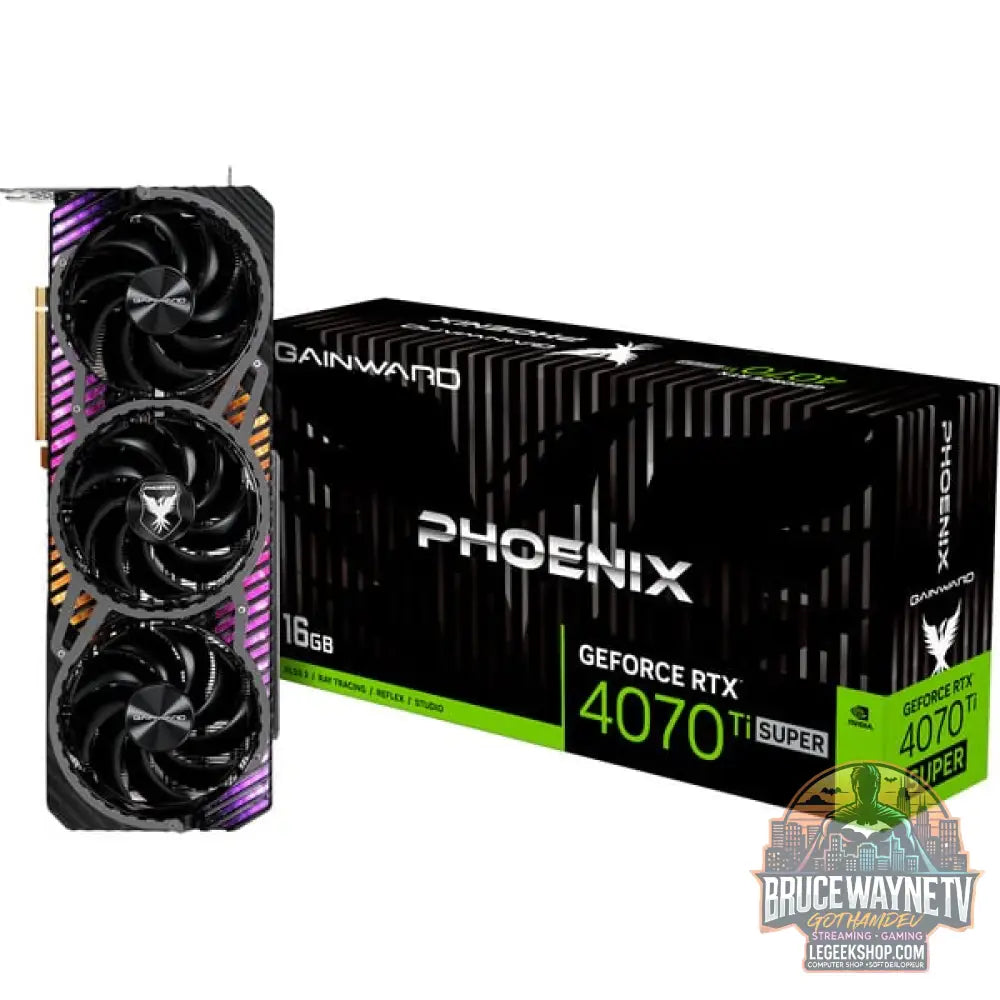 Gainward GeForce RTX 4070 Ti SUPER Phoenix, carte graphique DLSS 3, 3x DisplayPort, 1x HDMI 2.1a - Gainward