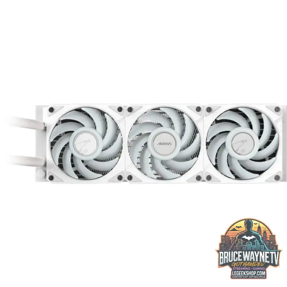 GIGABYTE AORUS WATERFORCE II 360mm ICE, Wasserkühlung weiß - GIGABYTE - vue 5