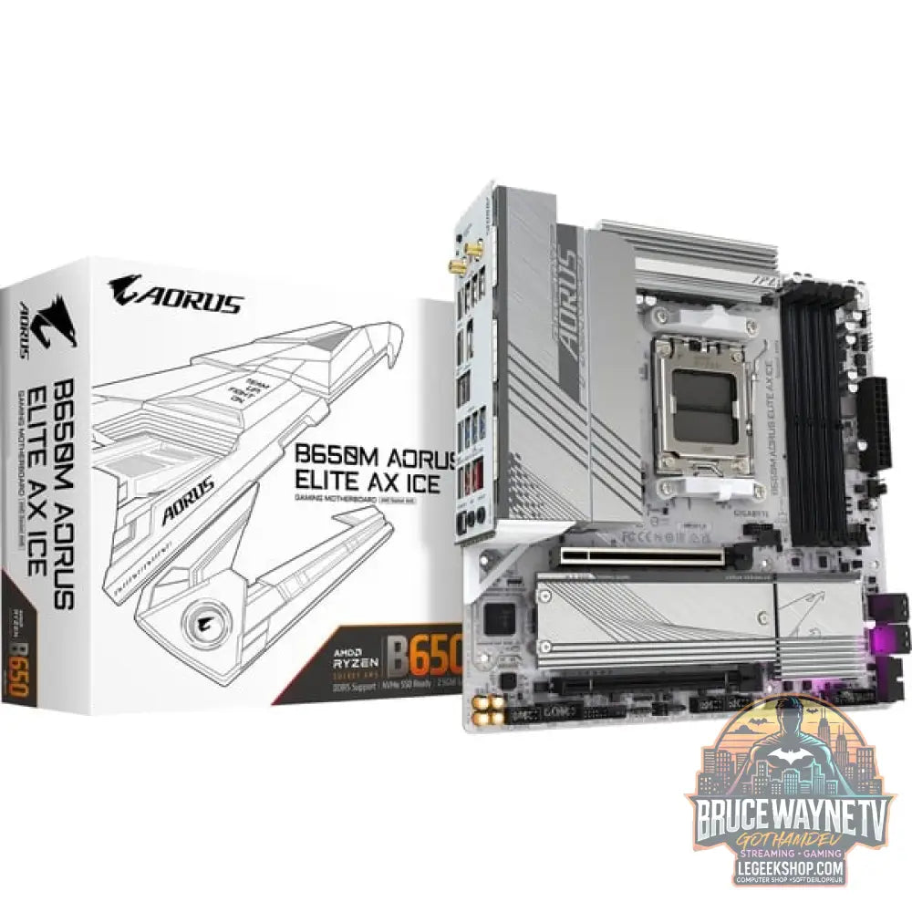 GIGABYTE B650M AORUS ELITE AX ICE, carte mère - GIGABYTE