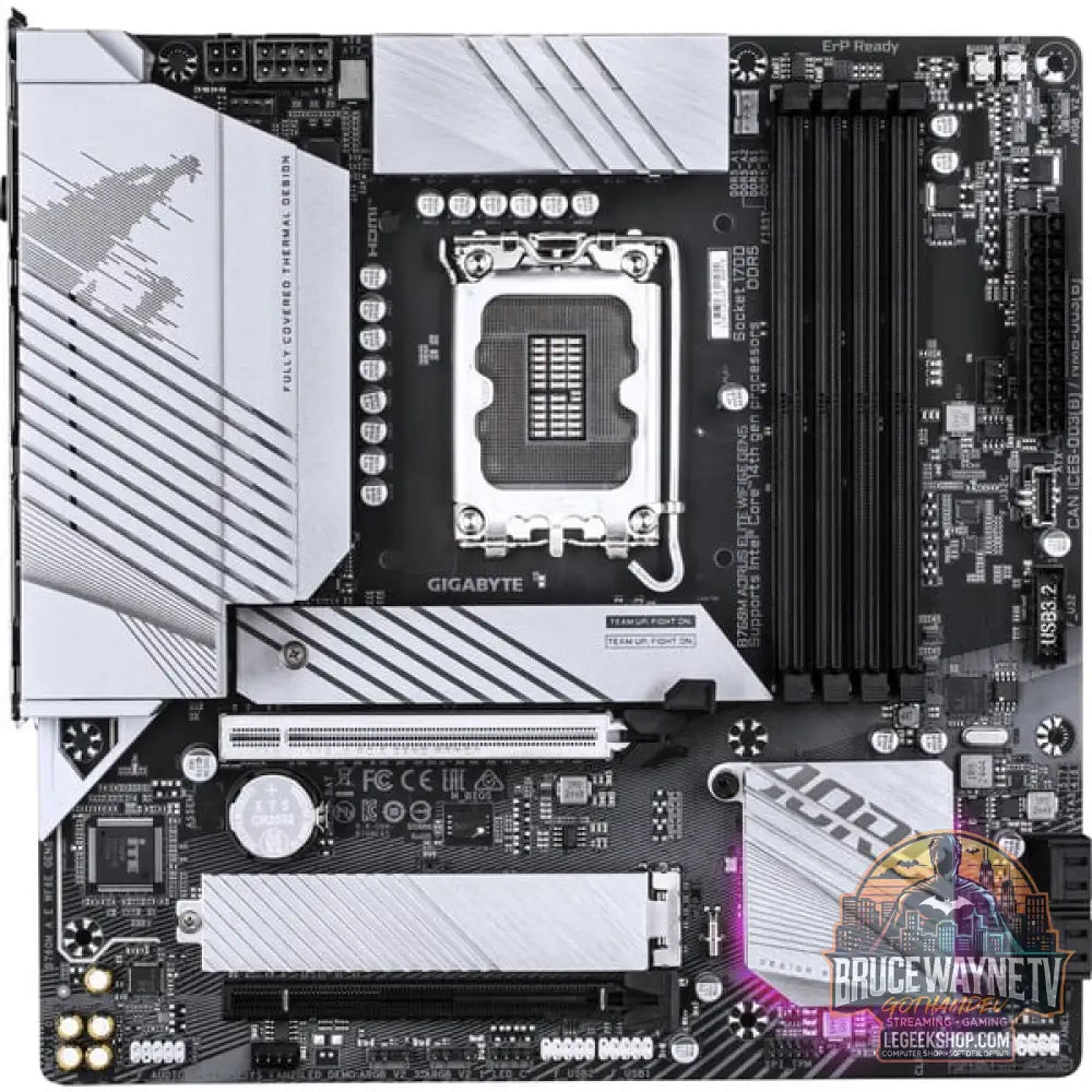 GIGABYTE B760M AORUS ELITE WIFI6E GEN5, carte mère - GIGABYTE - vue 2