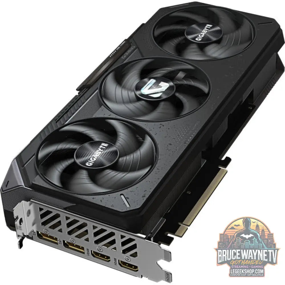 GIGABYTE Radeon RX 9070 XT Gaming OC, carte graphique noir, RDNA4, GDDR6, 2x DisplayPort, 2x HDMI 2.1 - GIGABYTE - vue 2