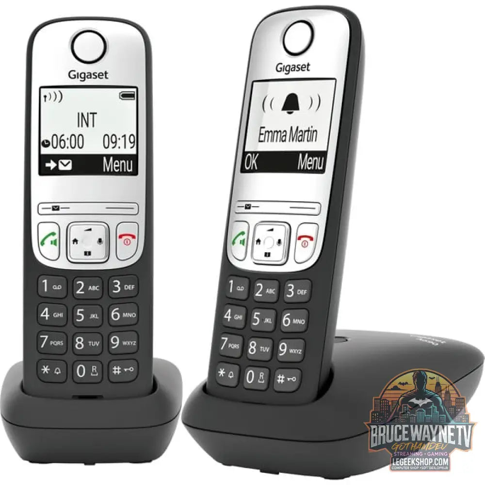 Gigaset A690 Duo, analoges Telefon noir, DECT - Gigaset - vue 2