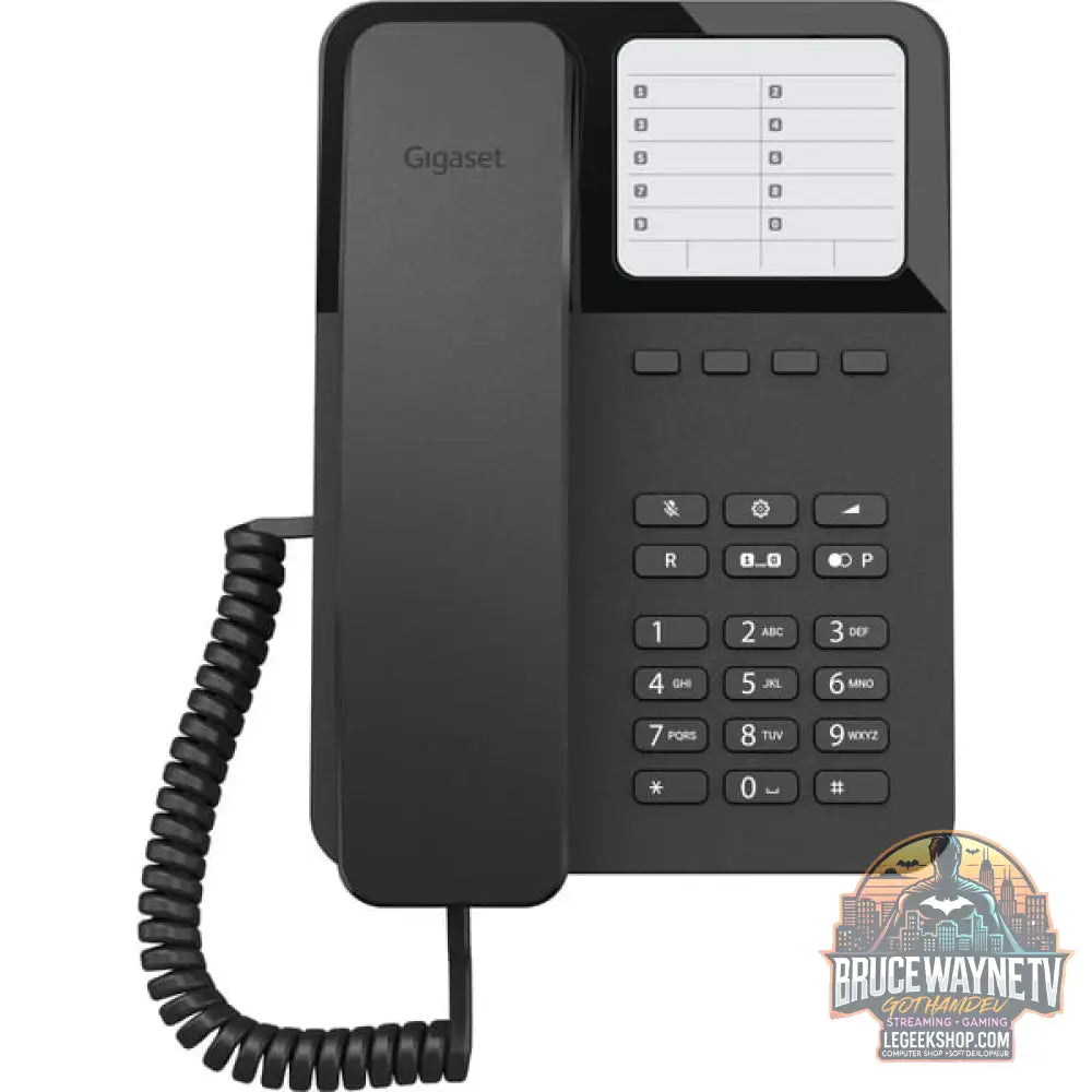 Gigaset DESK 400, analoges Telefon noir - Gigaset - vue 4