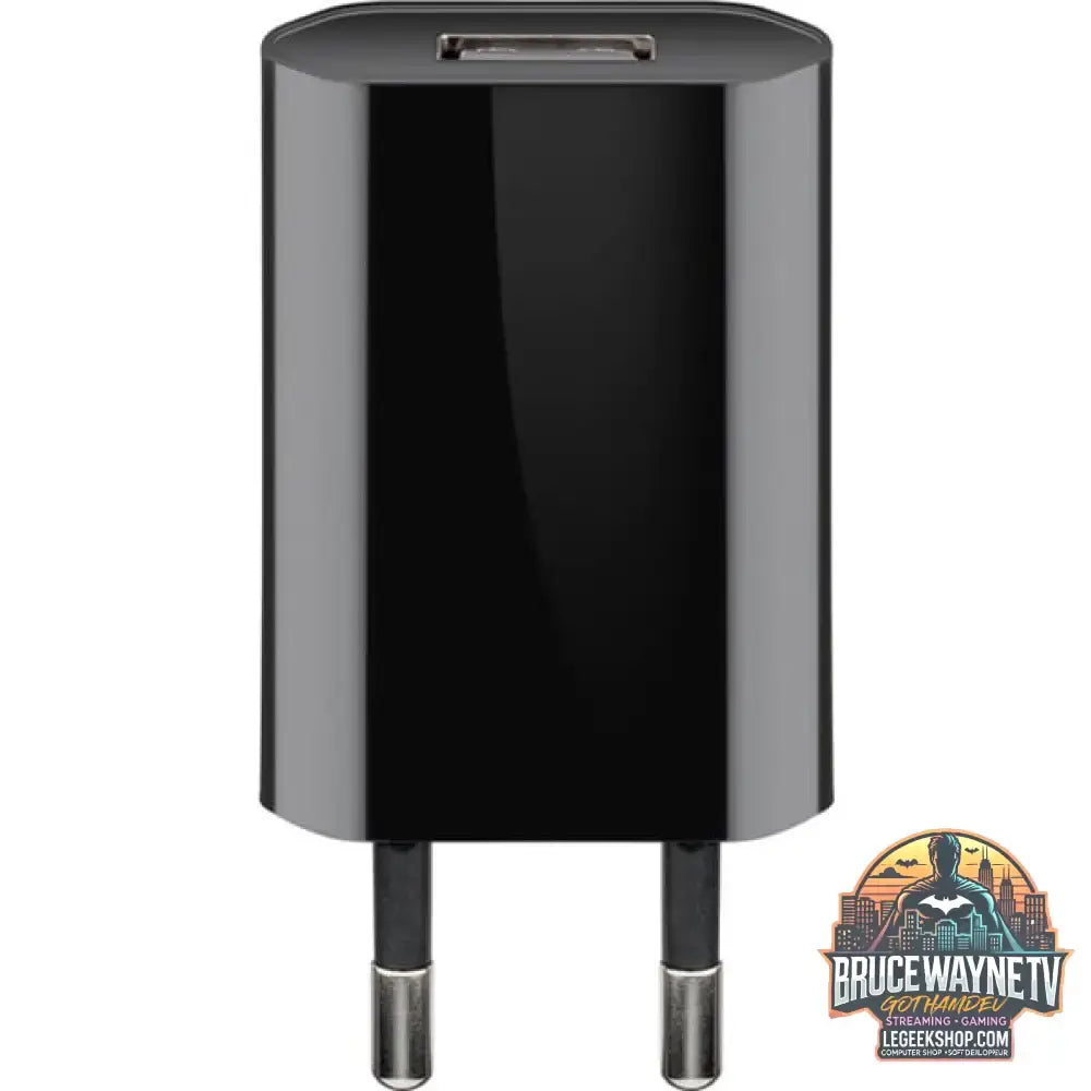 goobay USB-Ladegerät 1 A (5W) schwarz schwarz - goobay