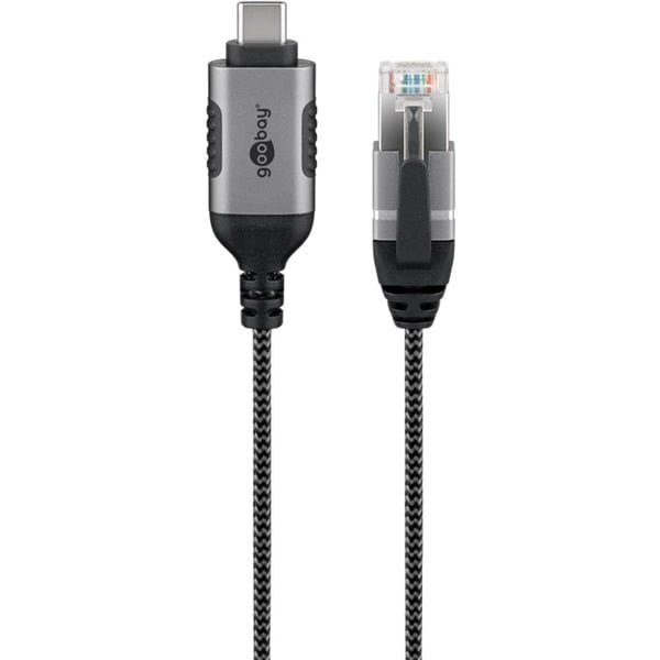 goobay Ethernet-Adapterkabel USB-C 3.2 Gen2 > RJ-45, Slim - goobay - vue 2