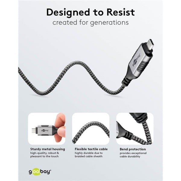 goobay Ethernet-Adapterkabel USB-C 3.2 Gen2 > RJ-45, Slim - goobay - vue 9