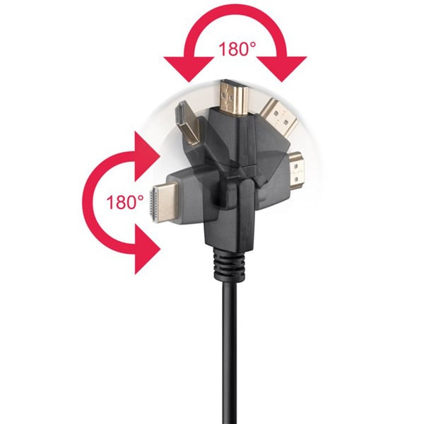 (€ 2,24 / 1 m) goobay High-Speed-HDMI 360° câble - goobay - vue 2