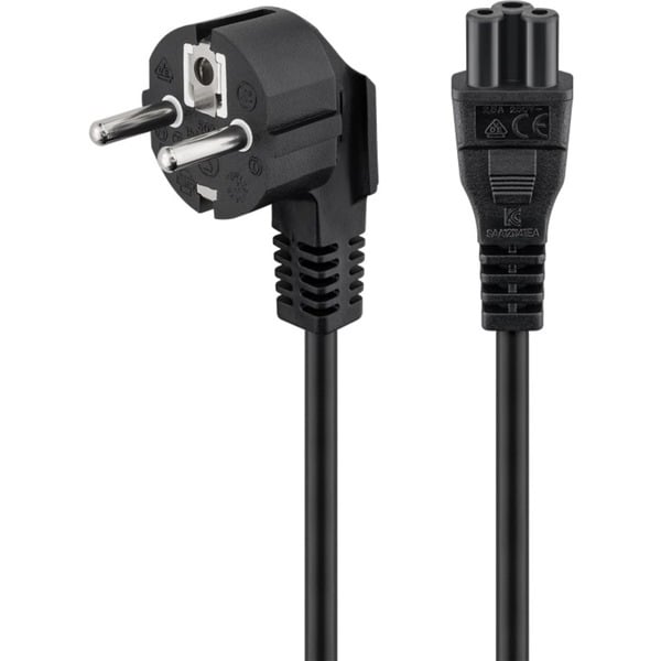 goobay Kaltgerätekabel Notebook, C5 > Schutzkontakt-Stecker - goobay
