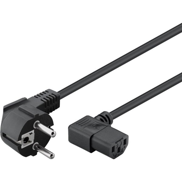 goobay Netzkabel avec abgewinkeltem Schutzkontakt - goobay - vue 2