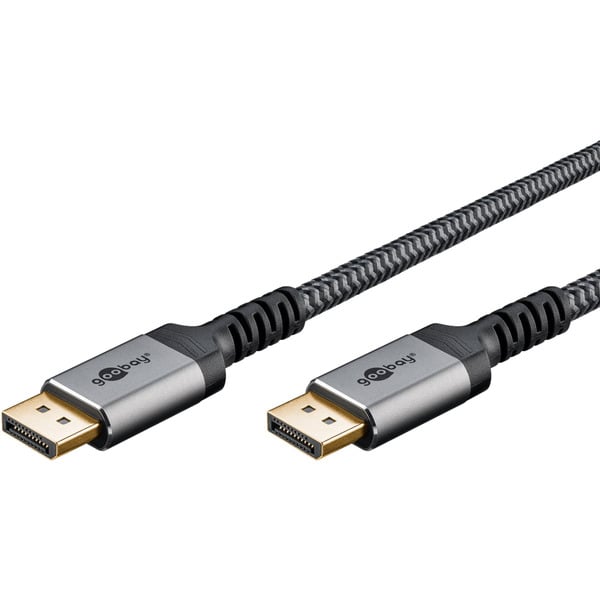 goobay Plus DisplayPort 2.0/2.1 câble, 16K @ 60Hz, 80 Gbit/s - goobay