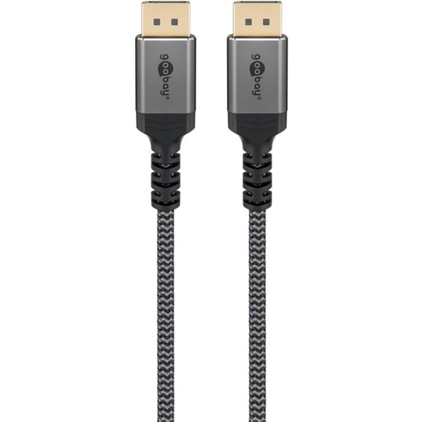 goobay Plus DisplayPort 2.0/2.1 câble, 8K @ 144Hz, 54 Gbit/s - goobay - vue 3