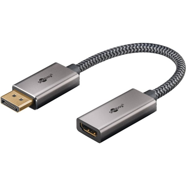 goobay Plus DisplayPort > HDMI Adapterkabel, 4K @ 60Hz - goobay - vue 2
