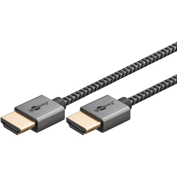 goobay Plus Slim High-Speed-HDMI-câble avec Ethernet, 4K @ 60Hz - goobay - vue 2