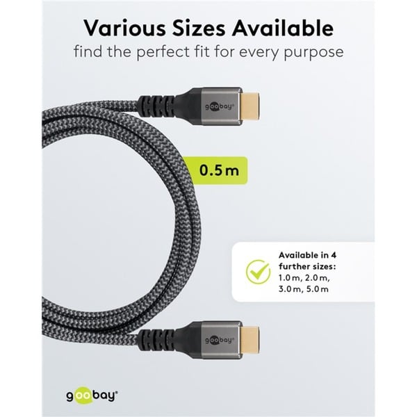goobay Plus Ultra High-Speed HDMI-câble, 8K @ 60Hz - goobay - vue 8
