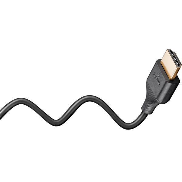 goobay Slim High-Speed-HDMI-câble avec Ethernet, 4K @ 60Hz - goobay - vue 3