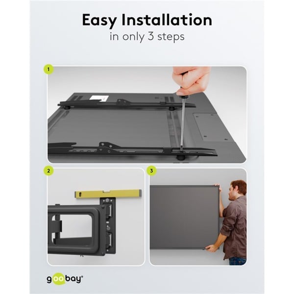 goobay TV-Wandsupport Basic FULLMOTION (L) - goobay - vue 14