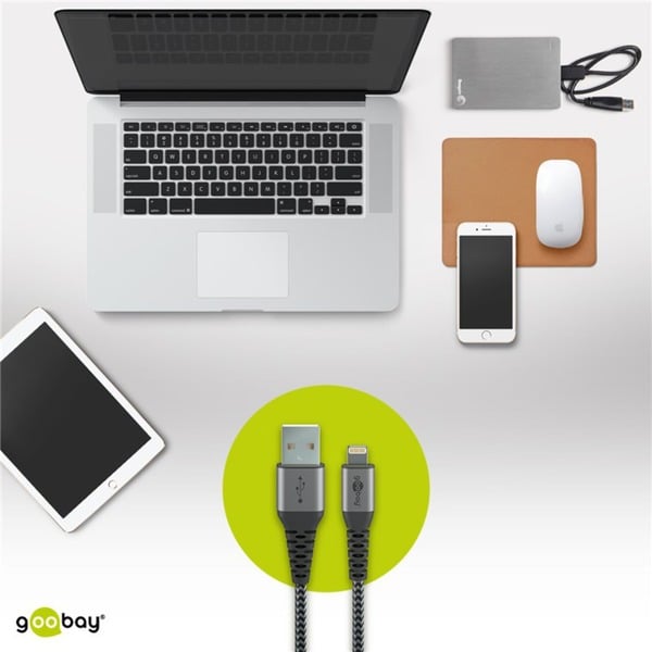goobay USB 2.0 Adapterkabel, USB-A Stecker > Lightning Stecker - goobay - vue 5
