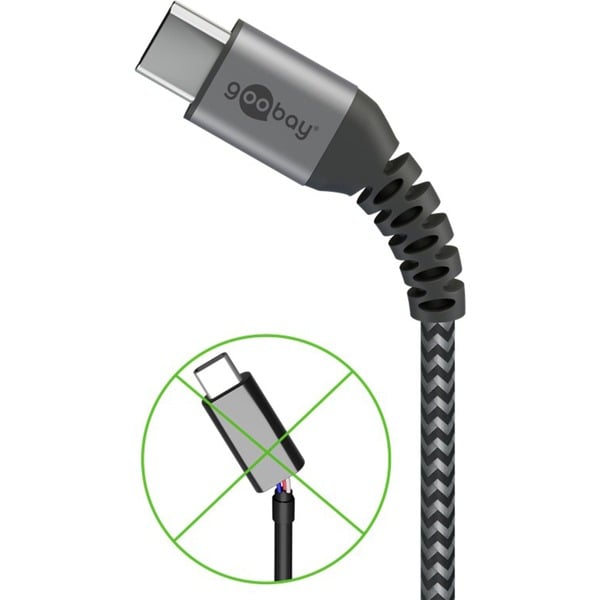goobay USB 2.0 câble, USB-A Stecker > USB-C Stecker - goobay - vue 2