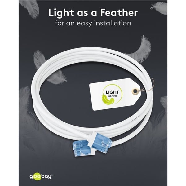 goobay Ultraflexibles Cat.6a Patchkabel slim, U/UTP - goobay - vue 9