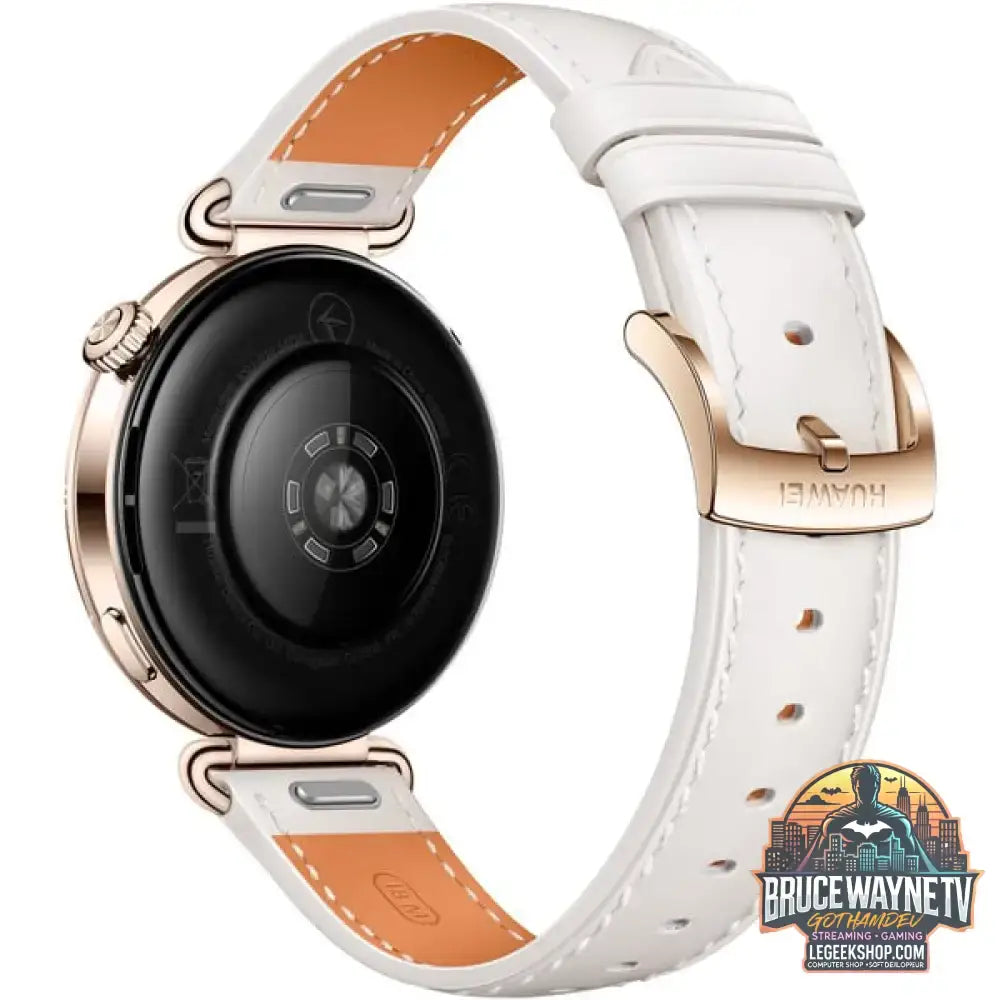 Huawei Watch GT 6 41mm (Konsu-B19L), Smartwatch gold, weißes Lederverbundarmband - Huawei - vue 5